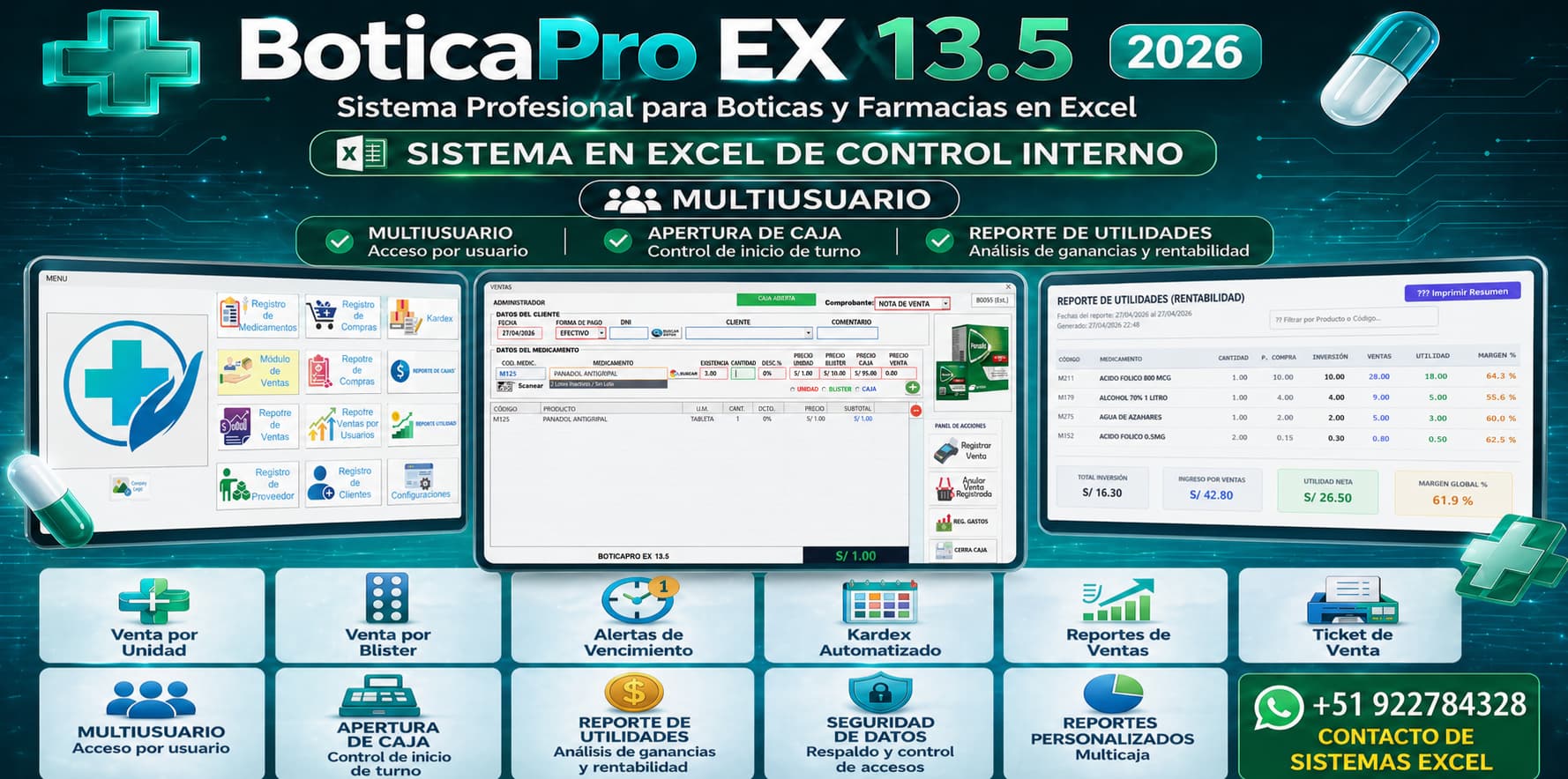 BoticaPro EX 13.5 - Menú Principal